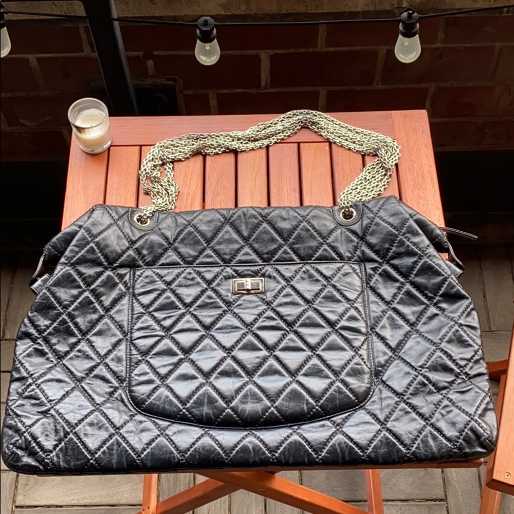 Chanel 2.55 Reissue Quilted XXl Travel Overnight